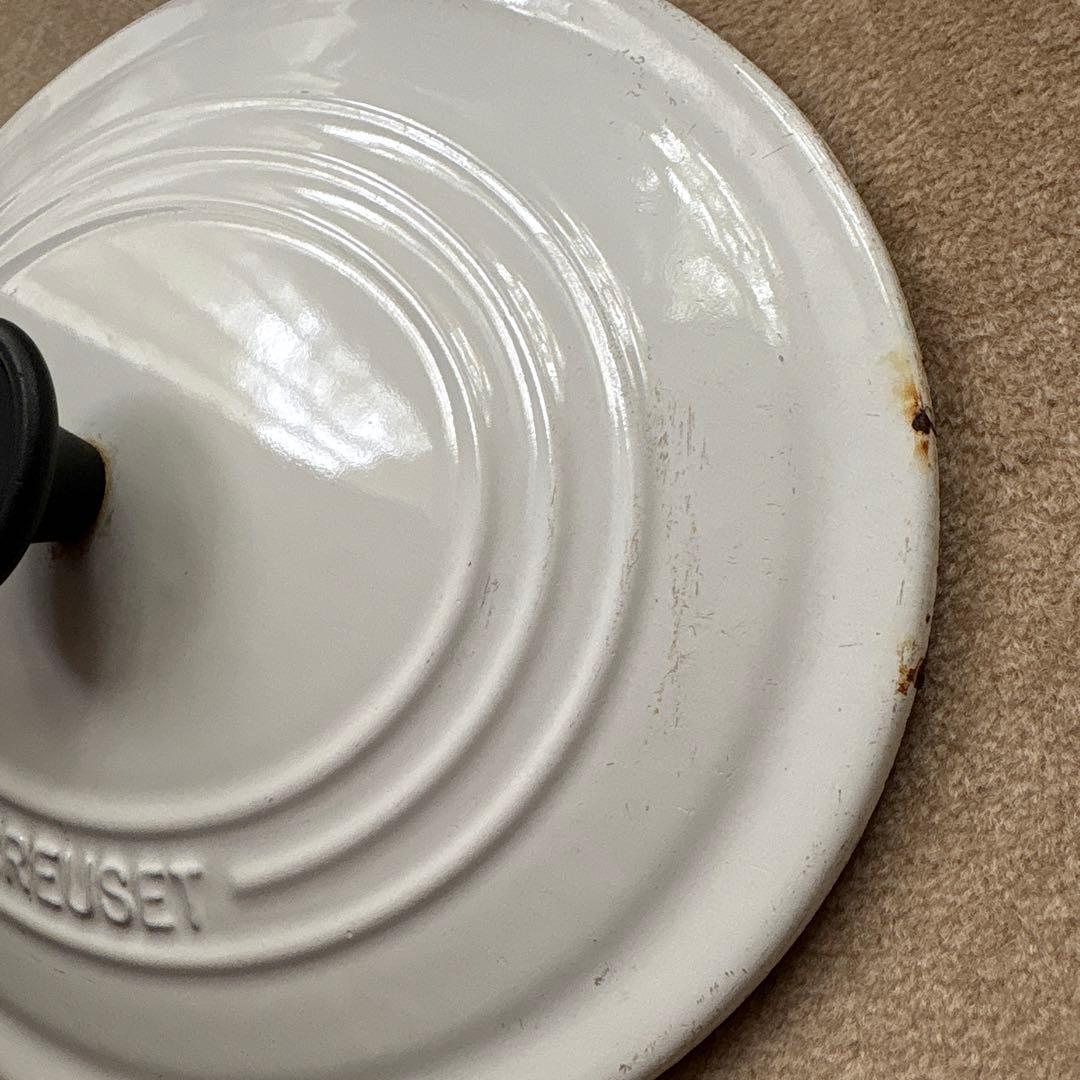 ルクルーゼ　ホワイト 両手鍋 25cm