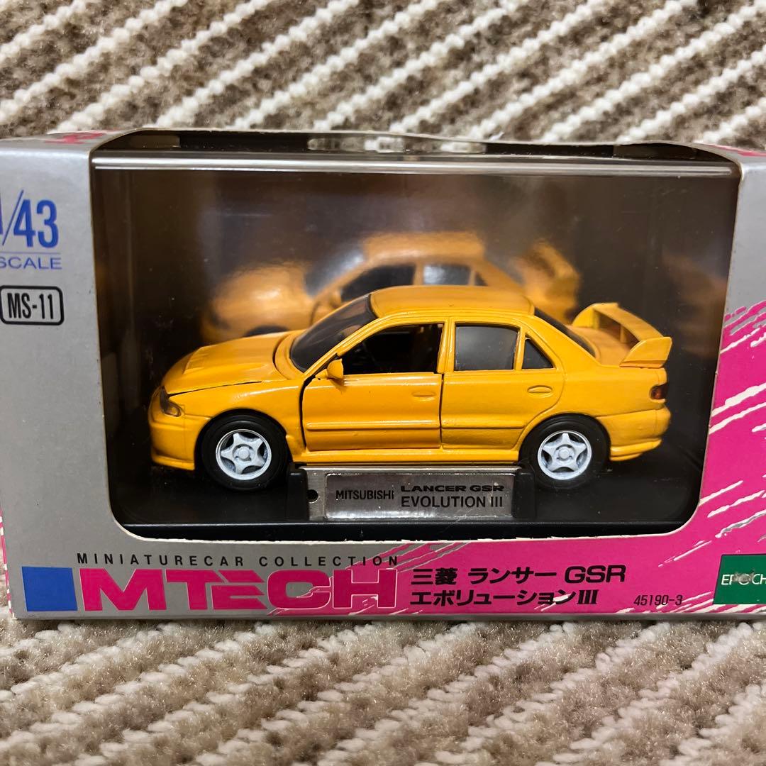 絶版MTECH 1/43三菱ランサーエボリューションⅢ WRC & GSR 2台