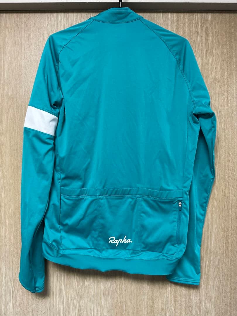 Rapha ターコイズ 長袖サイクルジャージ L コアライトウェイトジャージ