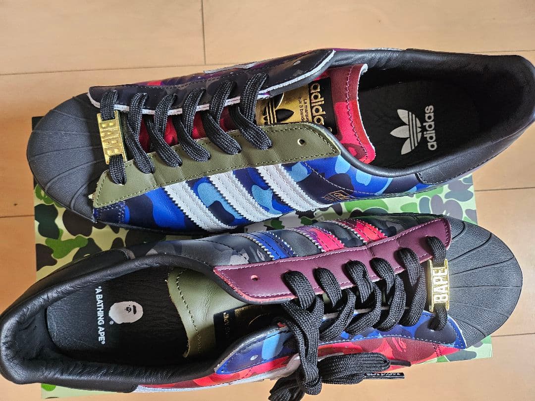 adidas BAPE SUPERSTAR マルチカラー