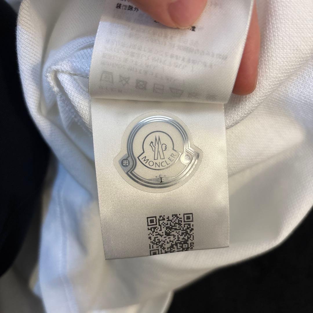 MONCLER ホワイト ポロシャツ
