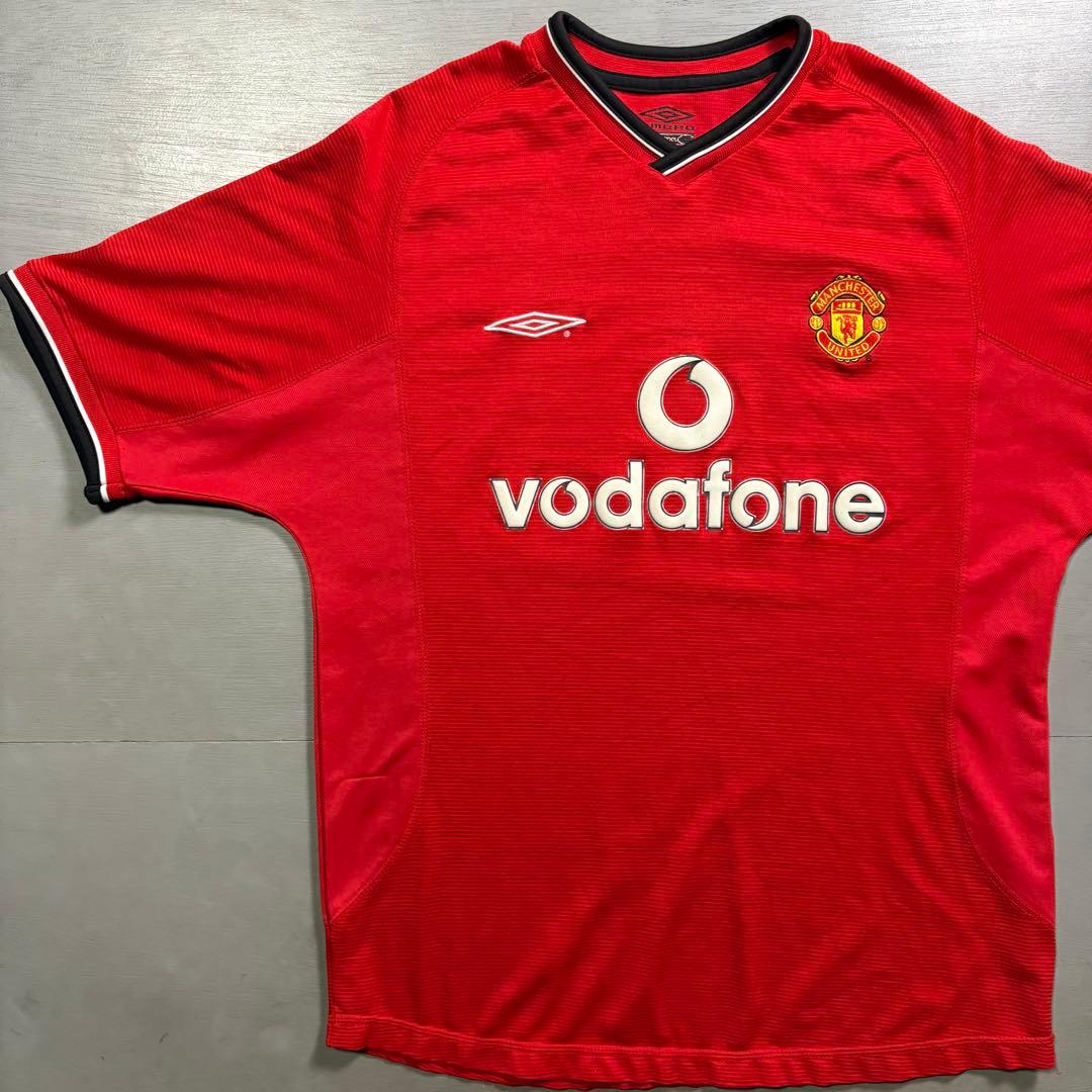 old UMBRO マンチェスターユナイテッド　ゲームシャツ　vodafone