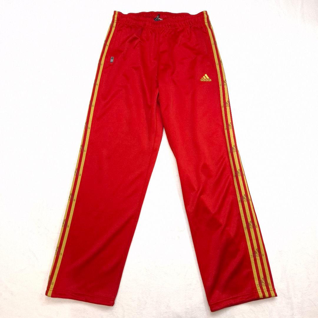 【ビッグサイズ/美品】adidas セットアップ ジャージ 赤×金 2XL