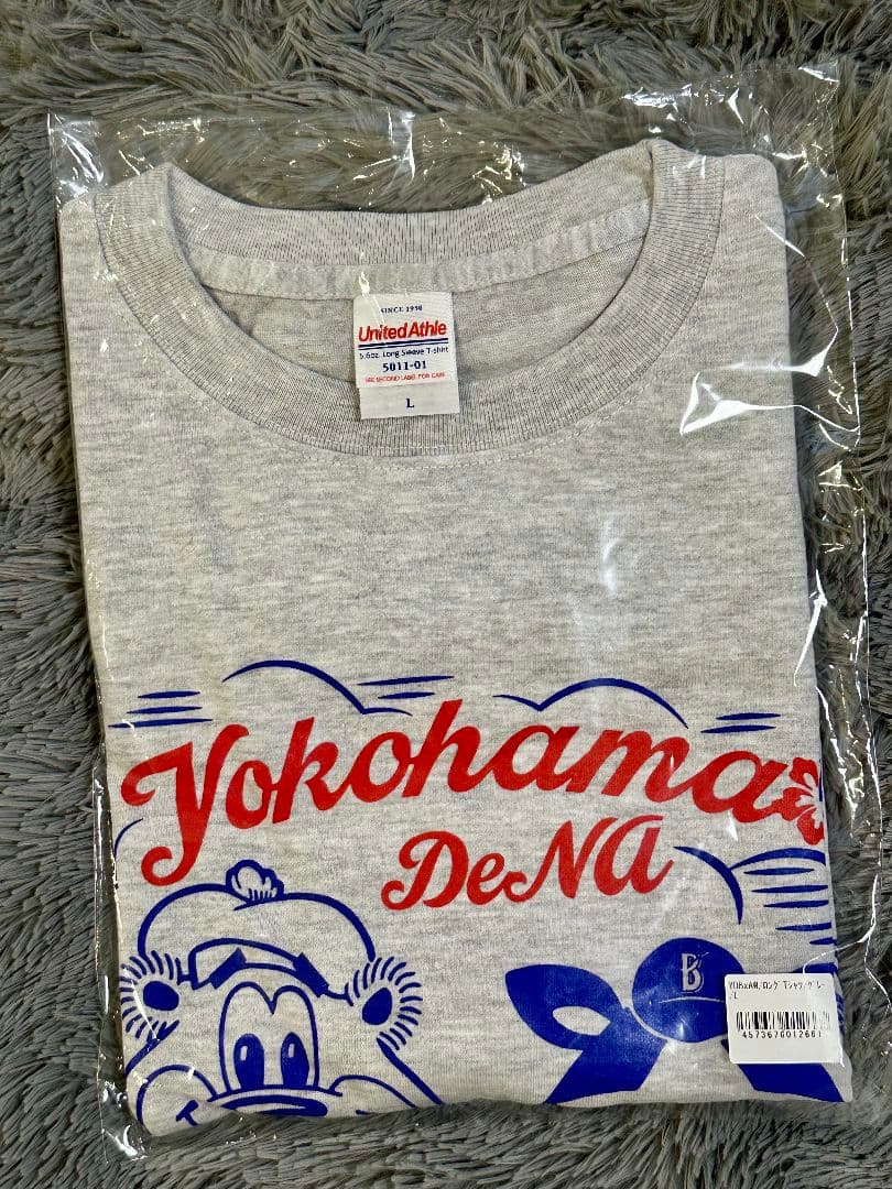 ベイスターズ　スターマン　A&Wコラボ　ロングTシャツ グレー　Lサイズ
