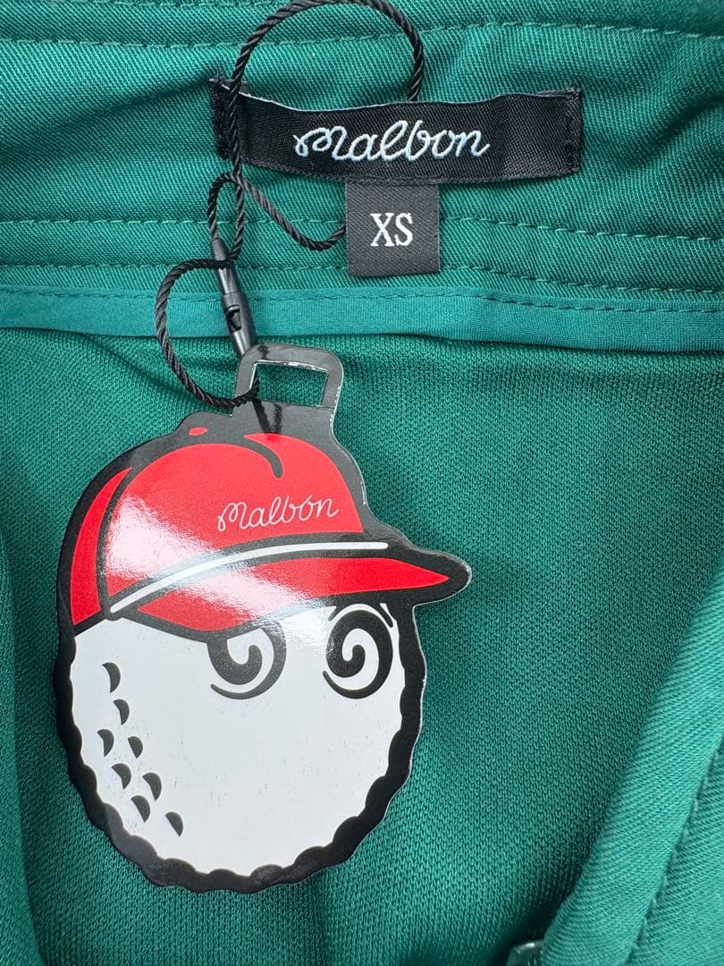 Malbon Golf マルボンゴルフ 未使用 XS グリーン ゴルフウェア