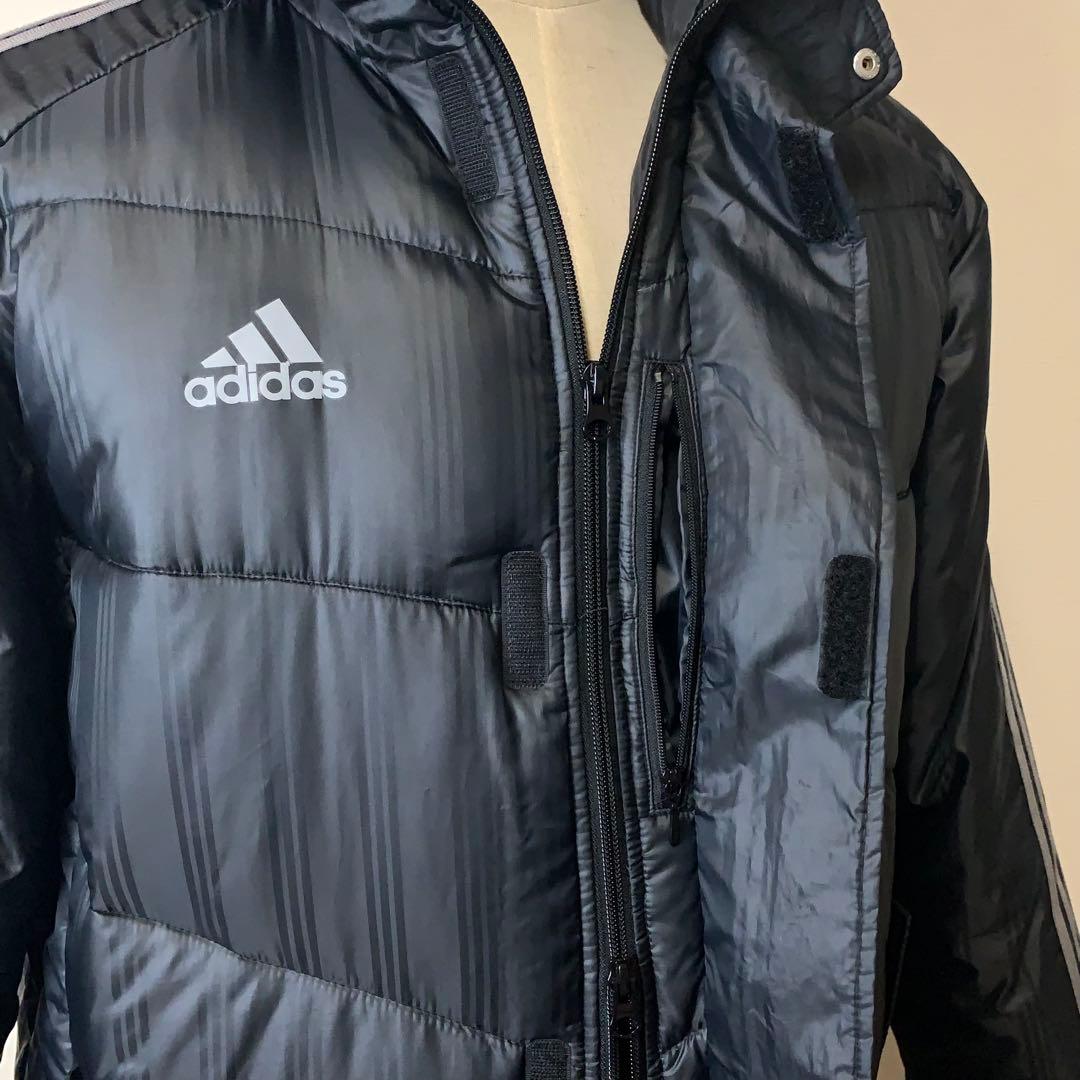 【美品】adidas ベンチコート　フード着脱不可　L（メンズM〜L相当）