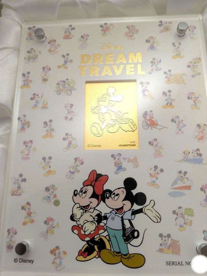 純金製ディズニートラベルカードプレート