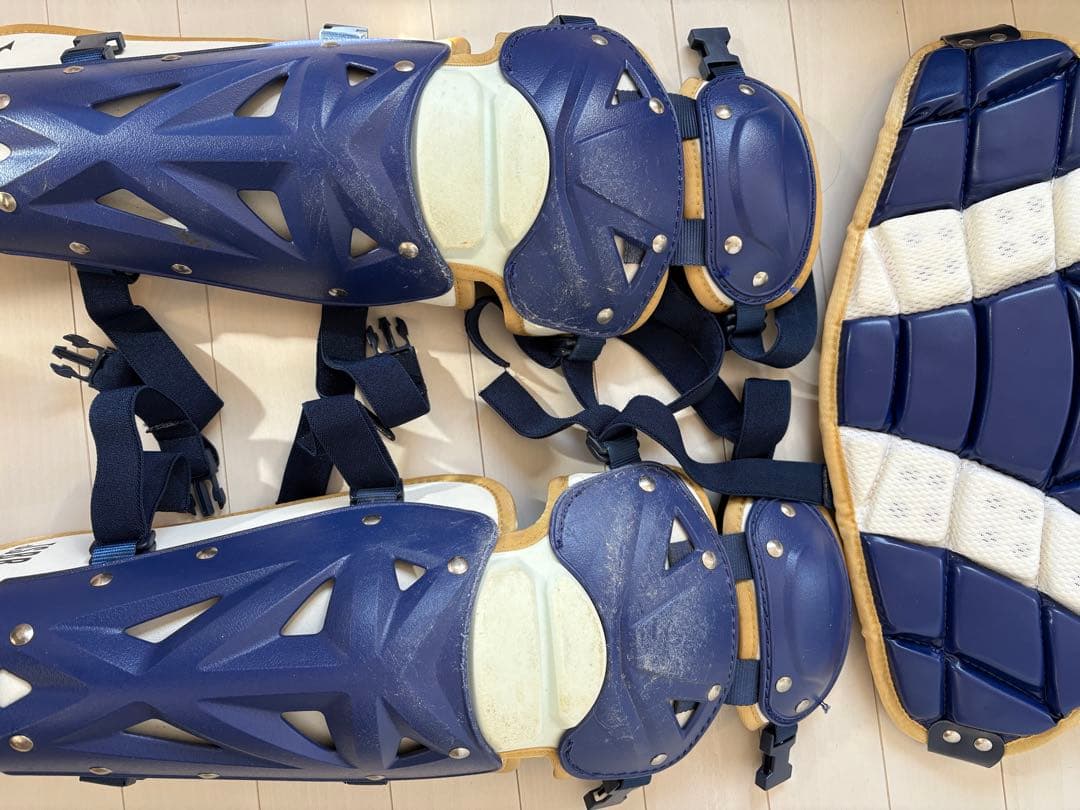 少年軟式用キャッチャー防具とヘルメット