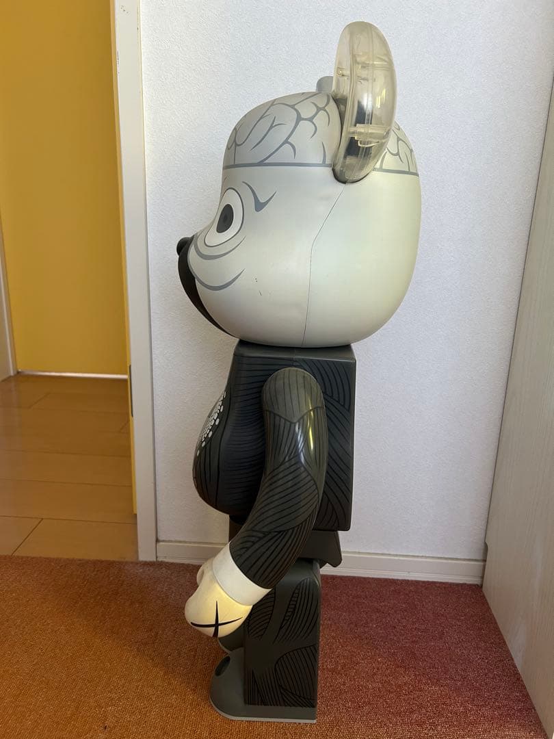 KAWS BE@RBRICK Dissected 1000% グレー 約70cm