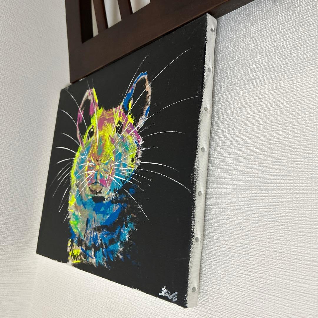 ネズミ　アクリル画　原画