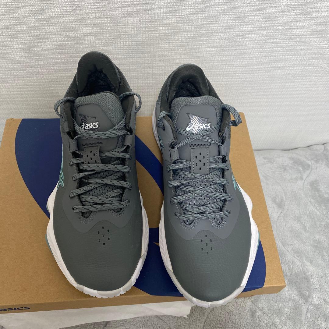 asics バスケットボールシューズ グレー