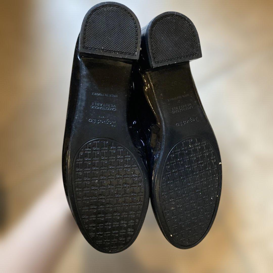 美品　Repetto カミーユ37 ブラック バレエシューズ 低ヒール