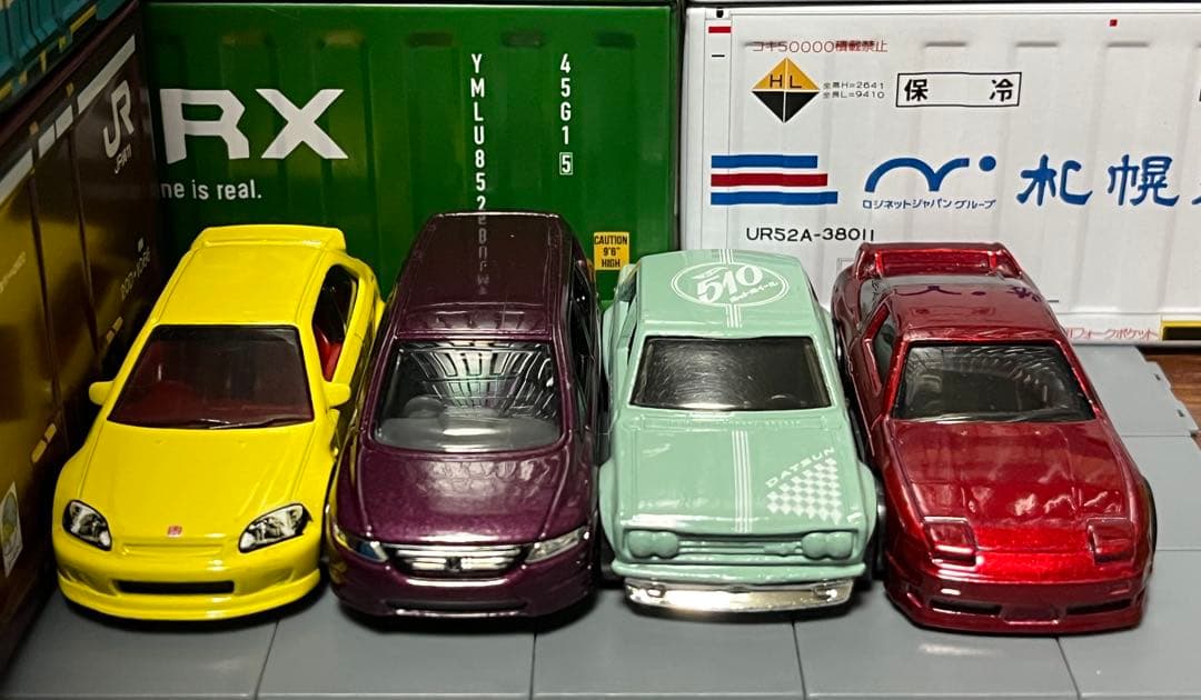 カラーサンプル ヤリス ホットウィール シビック 180SX ダットサン トミカ