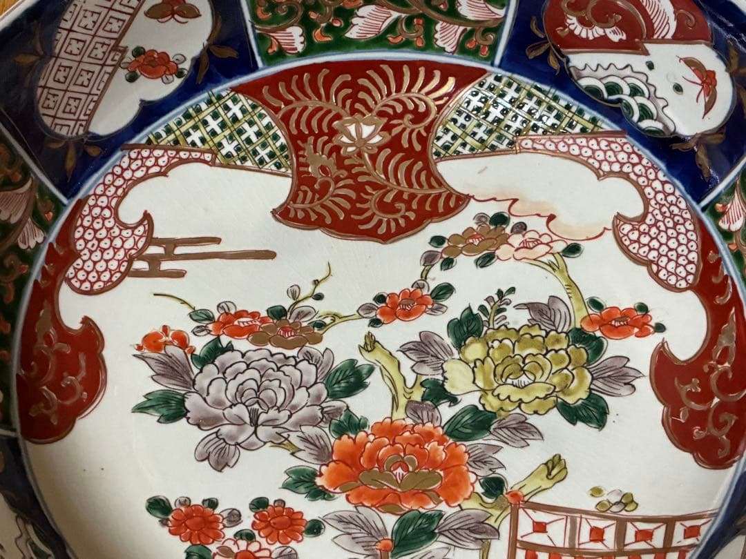 古伊万里 伊万里 金彩 色絵 牡丹紋 大鉢 深鉢 盛鉢 時代物