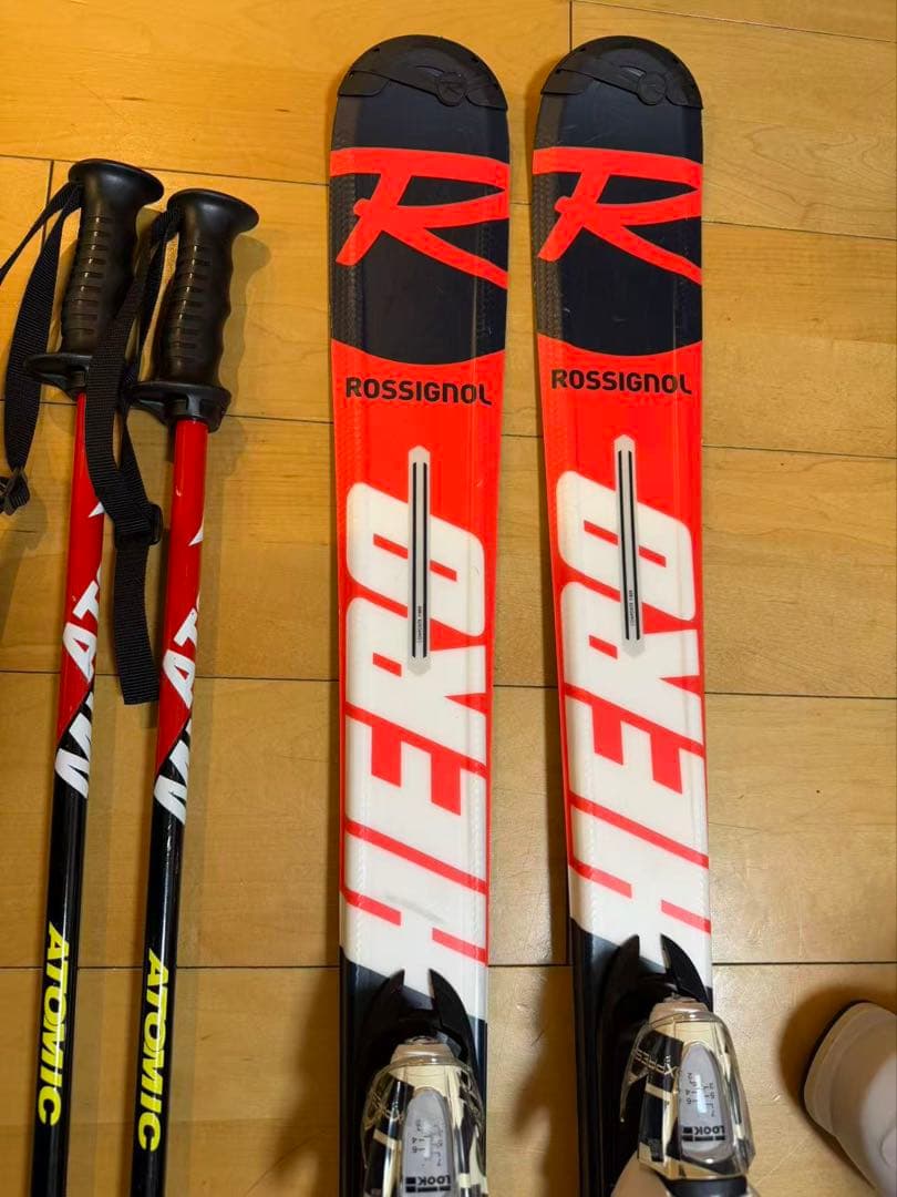 ロシニョール　レディース　スキー３点セット　板140センチ　ブーツ23.5センチ