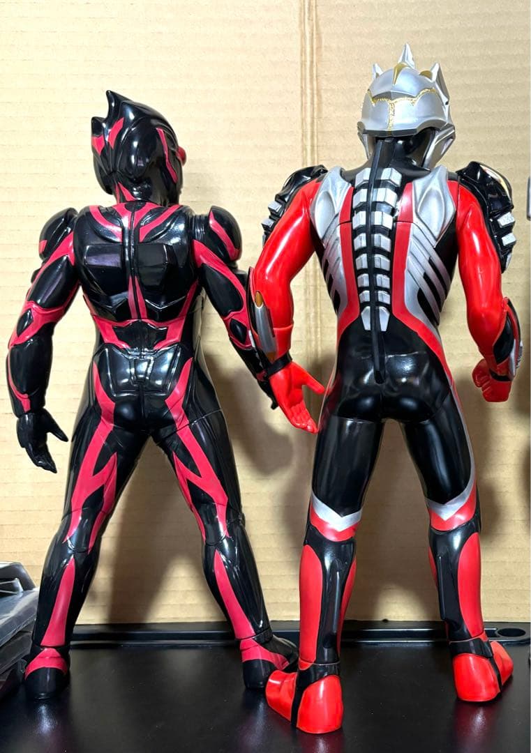 ダークザギ　メフィスト　バンプレストビッグサイズソフビ2種ウルトラマンネクサス