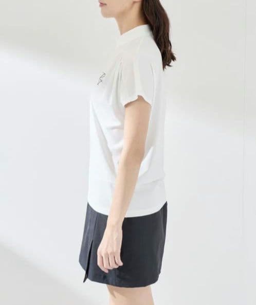 値下げ新品　ジュンアンドロペ　モックネックXL 白ホワイト定価22000円
