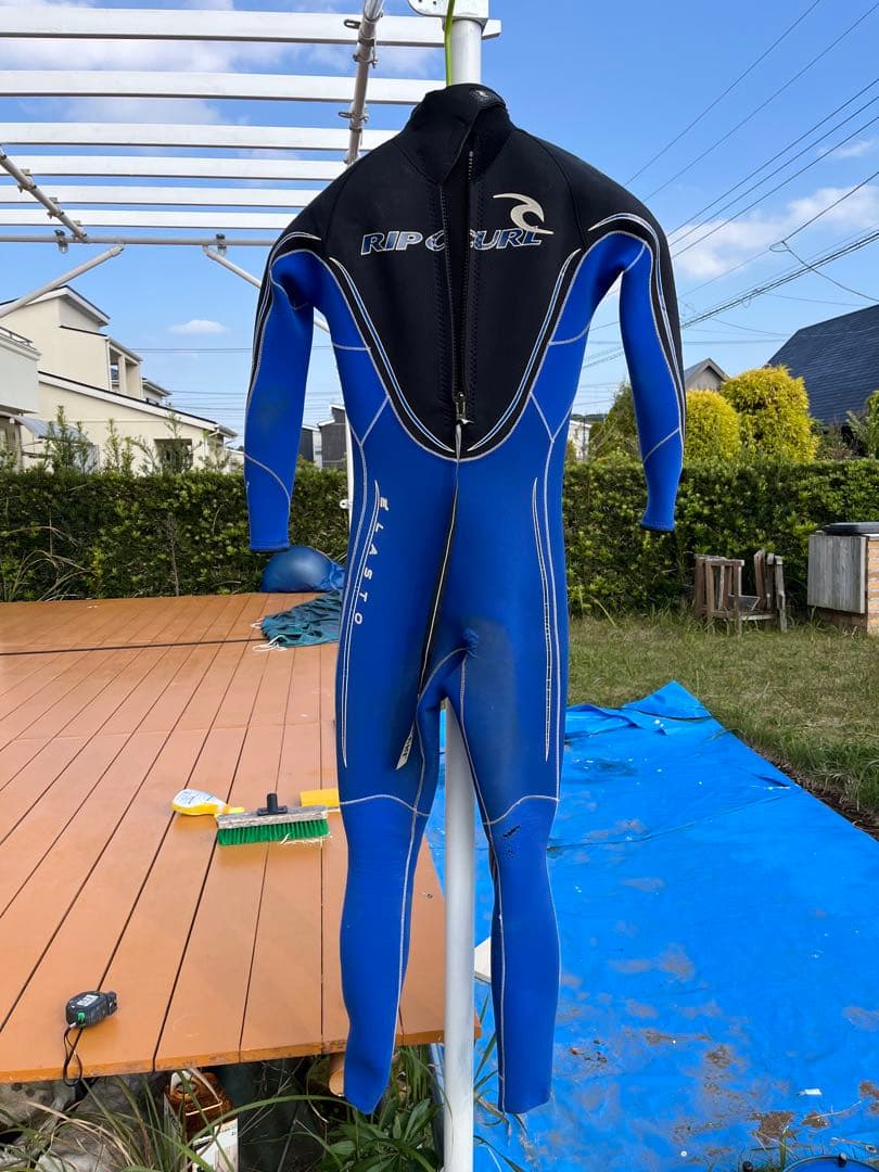 Rip Curl ジャージフルスーツ 青/黒