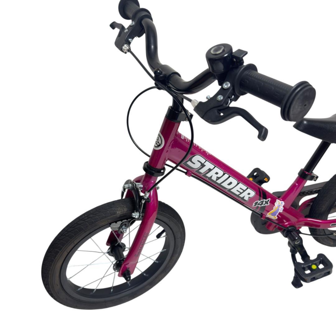 美品　ストライダー キッズバイク STRIDER 14X　フューシャピンク