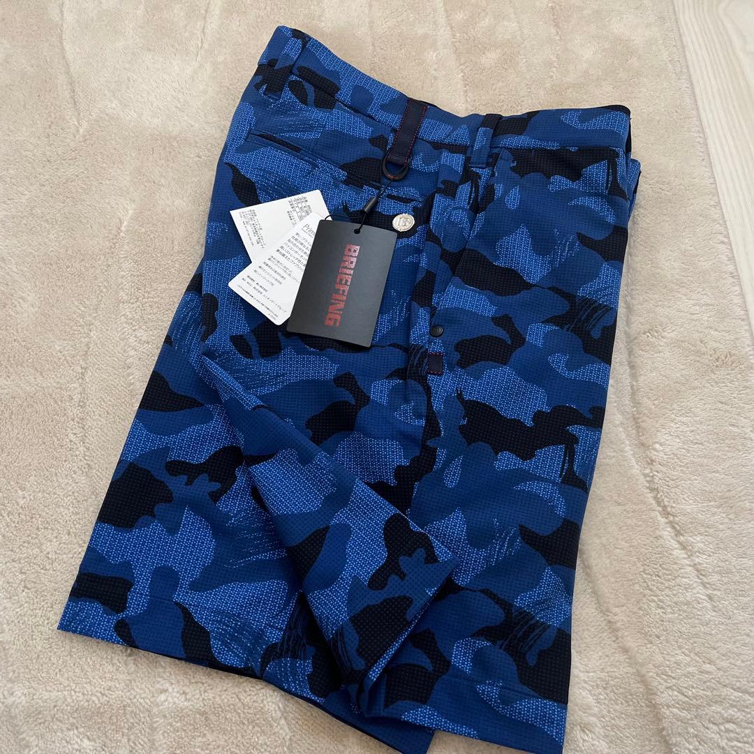 新品★27,500円 BRIEFINGゴルフショートパンツ カモフラ メンズS