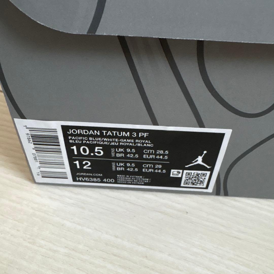 ジェイソンテイタム3 PF 28.5センチ