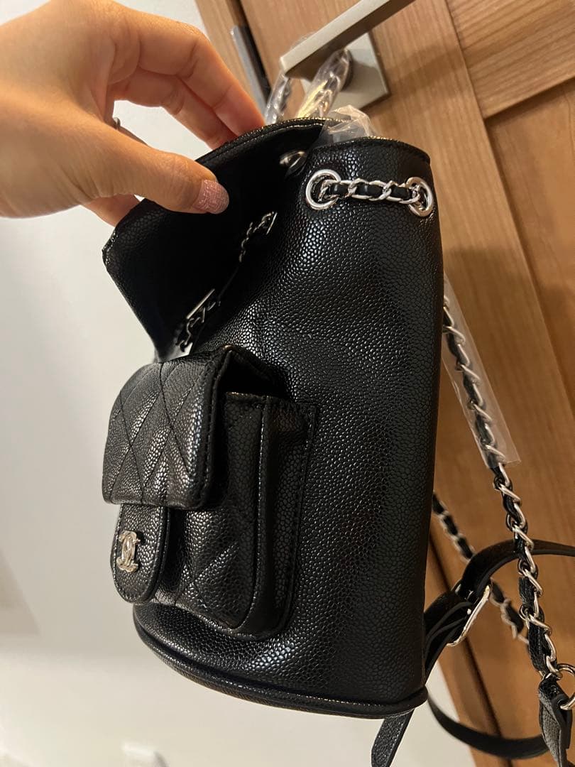 ノベルティ　CHANEL シャネル　ブラック　リュック　新品　シルバー金具