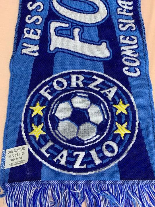 入手不可能！LAZIO(セリエA) ニットマフラー　EU製