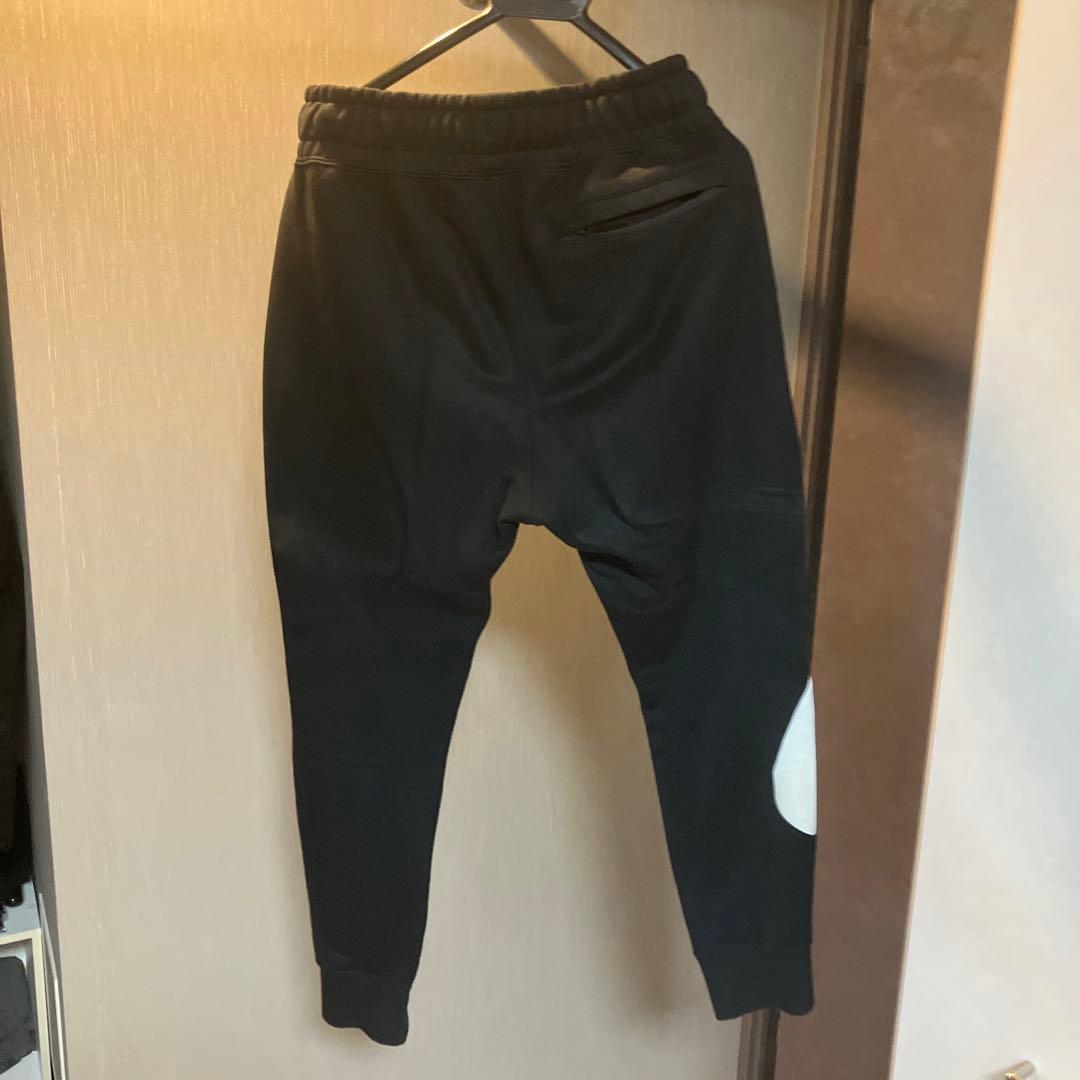Nike ジャージ上下セット 黒 白いストライプ フード付き
