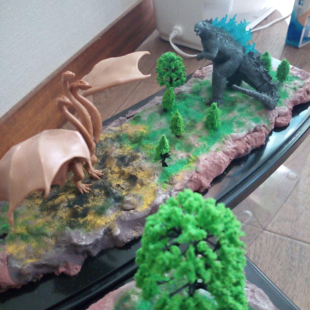 ゴジラvsキングギドラ　ガメラvsギャオス　ジオラマセット