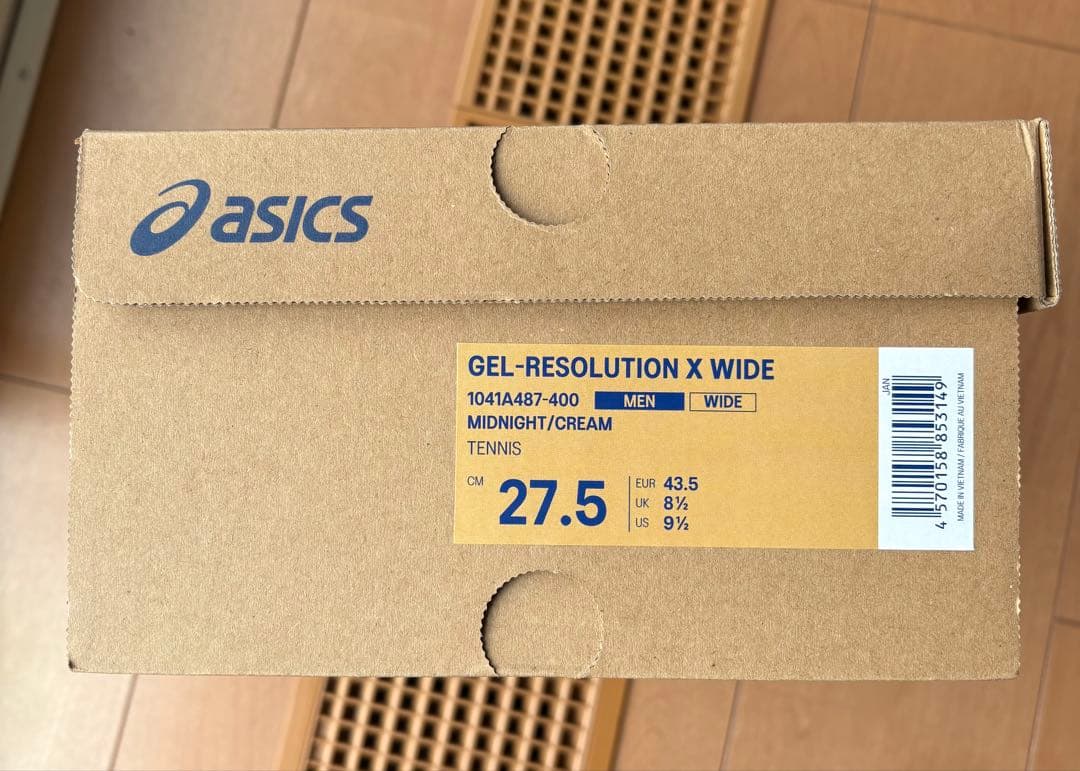 （美品）ASICS GEL-RESOLUTION X WIDE 27.5cm