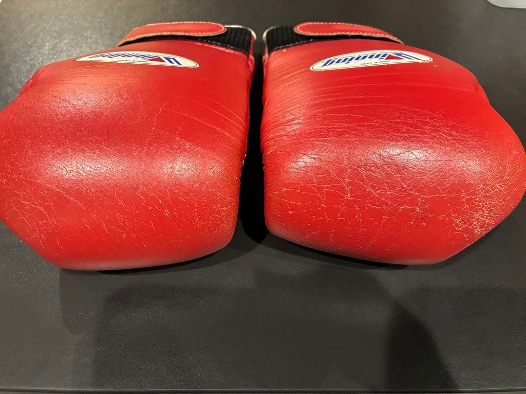 【美品】Winning ボクシンググローブ 8oz 赤
