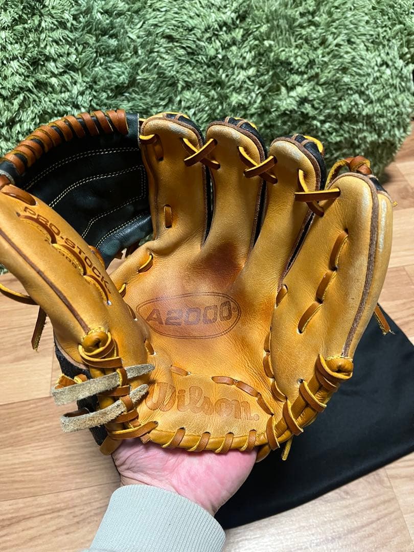 レア！Wilson A2000 X2 硬式内野手用グラブ ブラックSS×Sタン