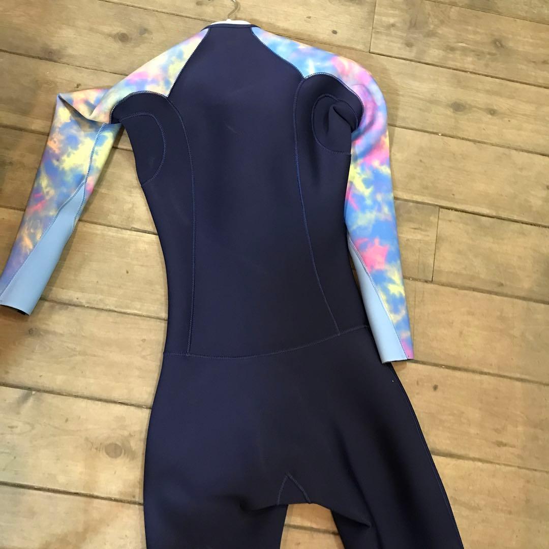 ROXYネイビー/タイダイ フルスーツLサイズ定価¥32,800