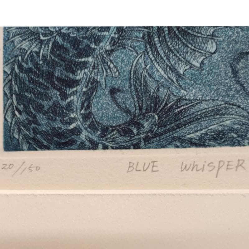 ☆高田京子☆「BRUE WHISPSR」銅版画　新品額！