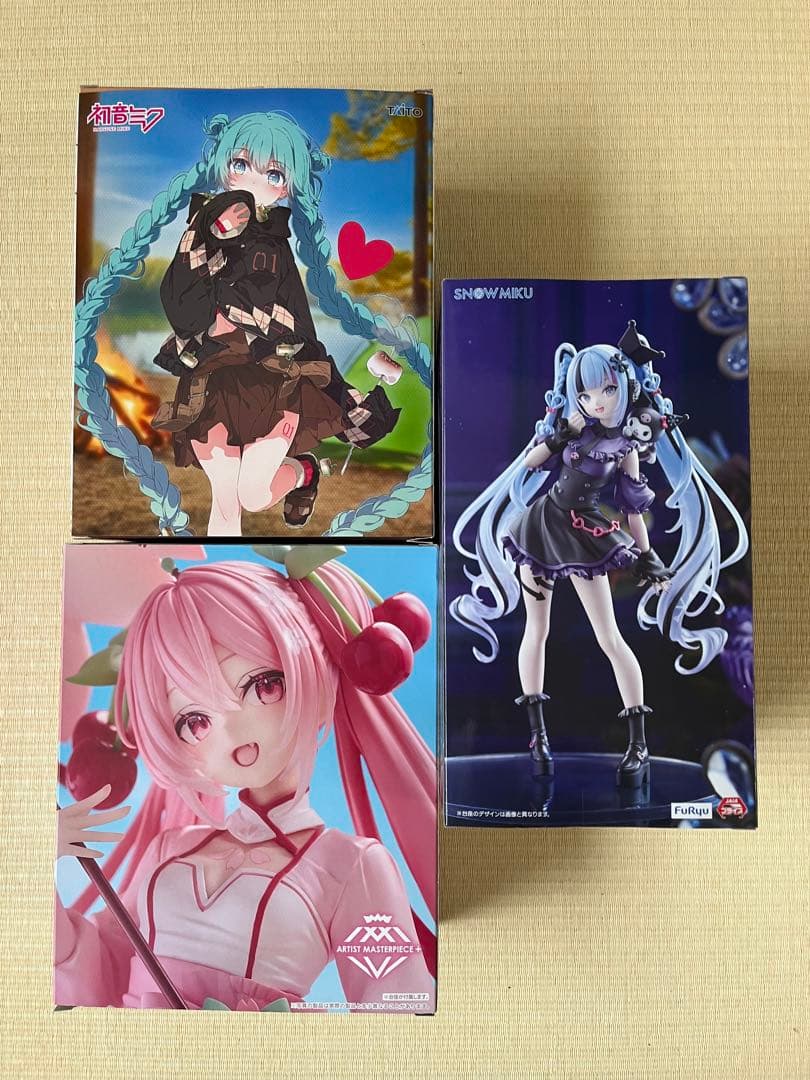 初音ミク(雪ミク&桜ミク&outdoor)フィギュア3体セット