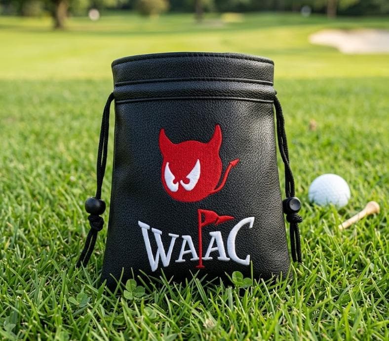 WAAC ゴルフ巾着バッグ 小飛侠デザイン 防水 軽量 韓国風 完売人気 美品✨