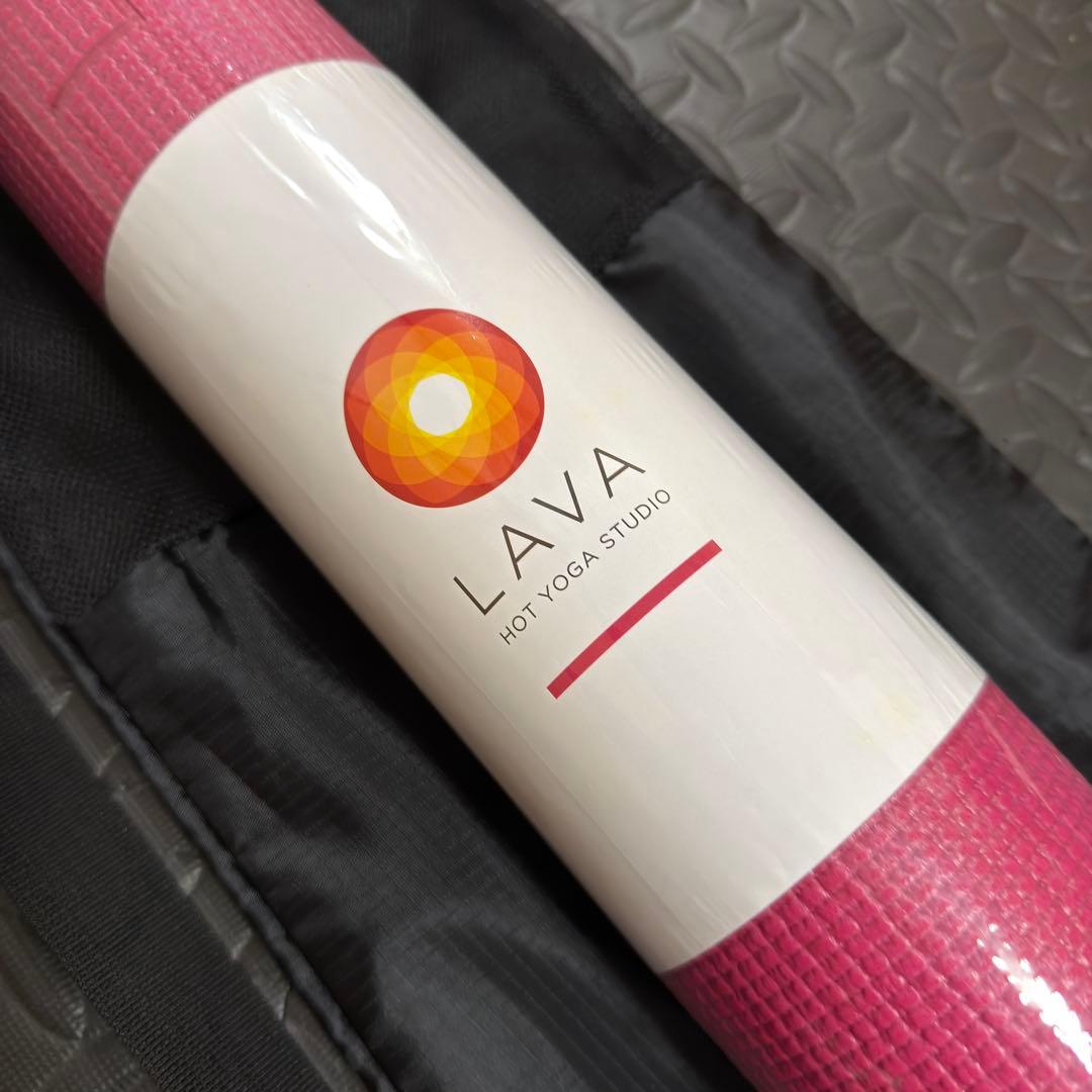 LAVA ヨガマット 約3.5mm マゼンダ ケース付 ホットヨガ 未使用品