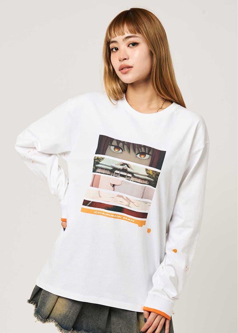graniph グラニフ チェンソーマン マキマ 長袖Tシャツ ロンT