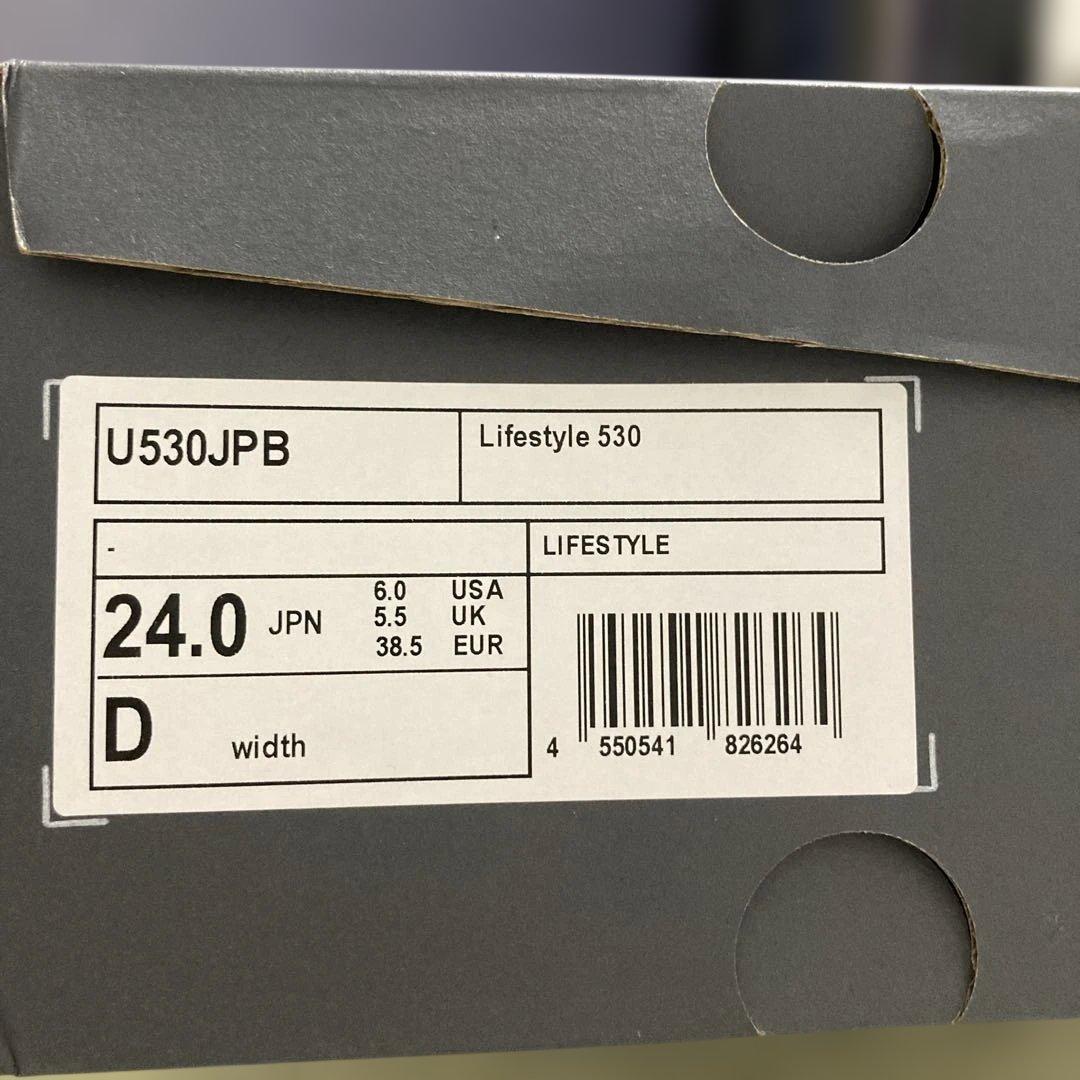 ニューバランスNew Balance U530 JPB ブラック 24cm