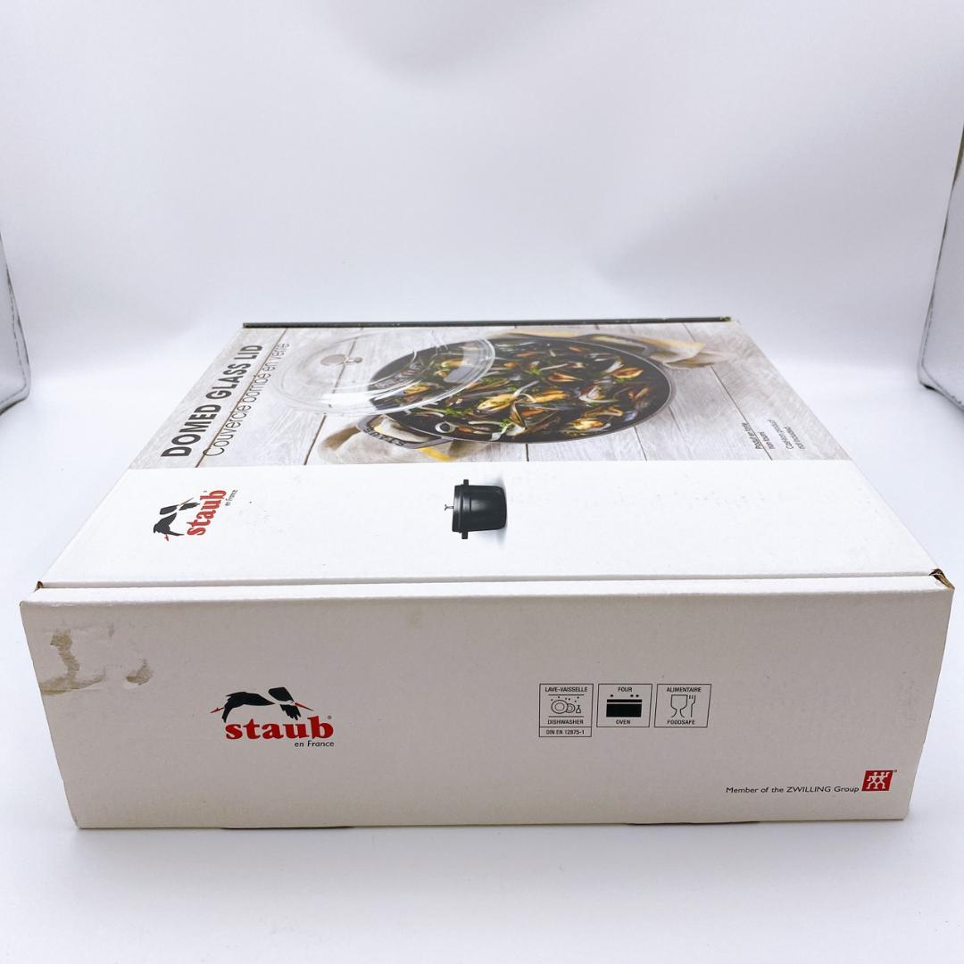 staub ガラス蓋 26cm ドーム型 耐熱 ガラスリッド ストウブ