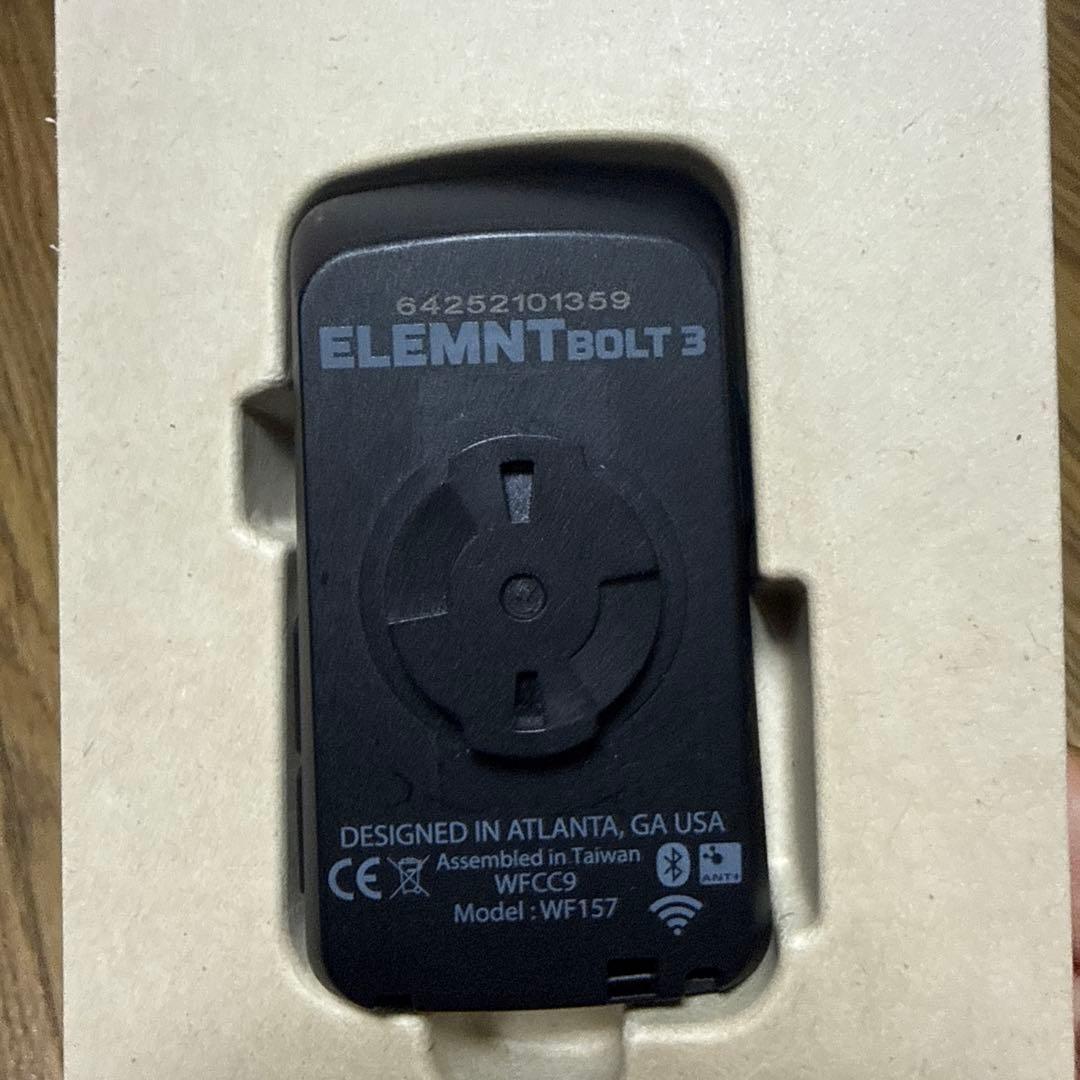 wahoo ELEMENT BOLT 3 サイクルコンピューター 本体 美品