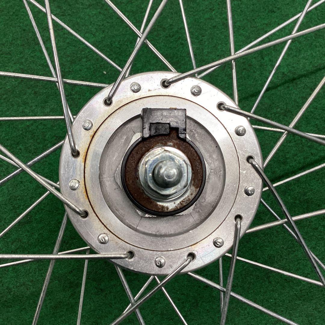 アルミリム　前輪 26x1-3/8 タイヤ付 ハブダイナモ　26インチ　J2端子