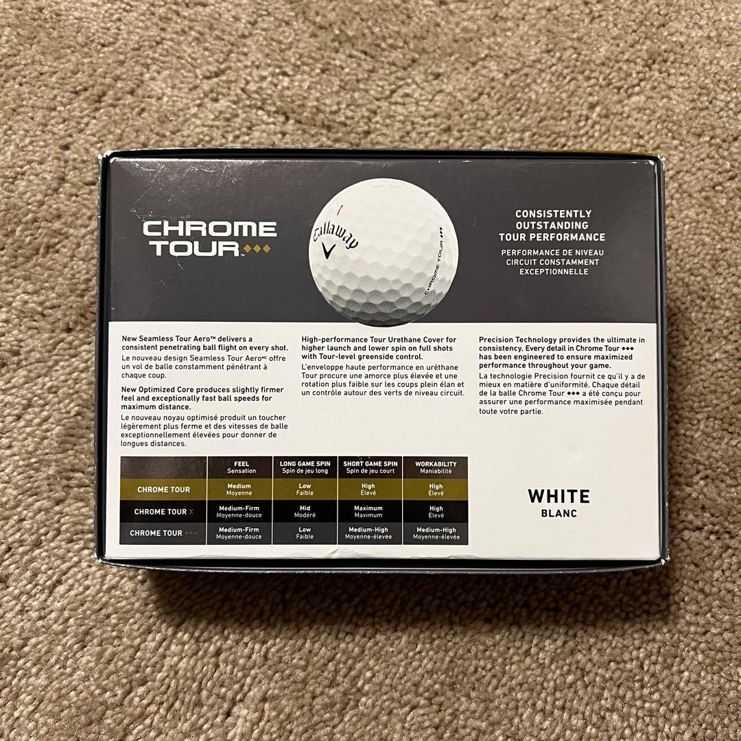 Callaway Chrome Tour トリプルダイヤ ホワイト 1ダース
