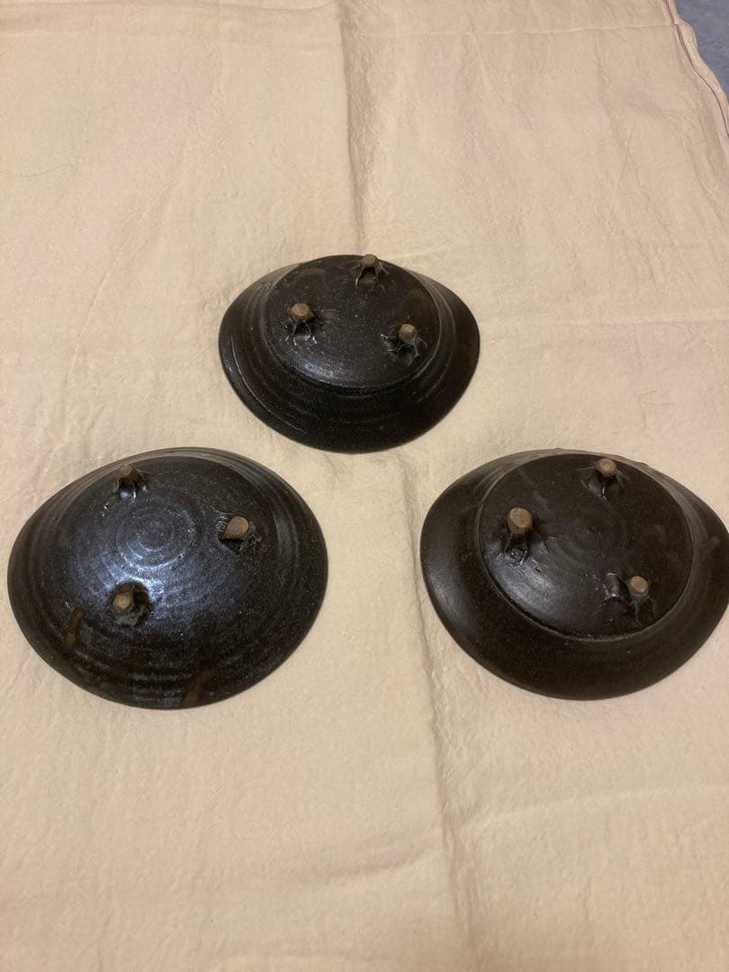 【一点物】作家物 金彩 黒陶 浅鉢 大胆な金箔 景色が美しい器 和モダン