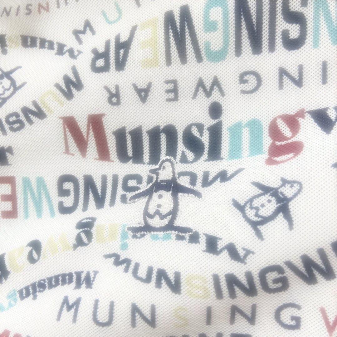 Munsingwear レディスロゴプリントポロシャツＬ