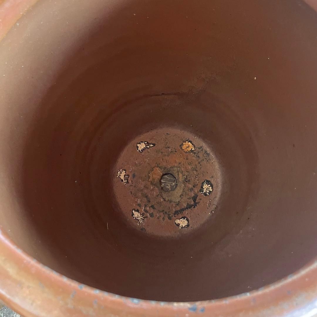 常滑焼 久松 陶器 壺 甕【昭和レトロ】山野草鉢 植木鉢 プランターカバー