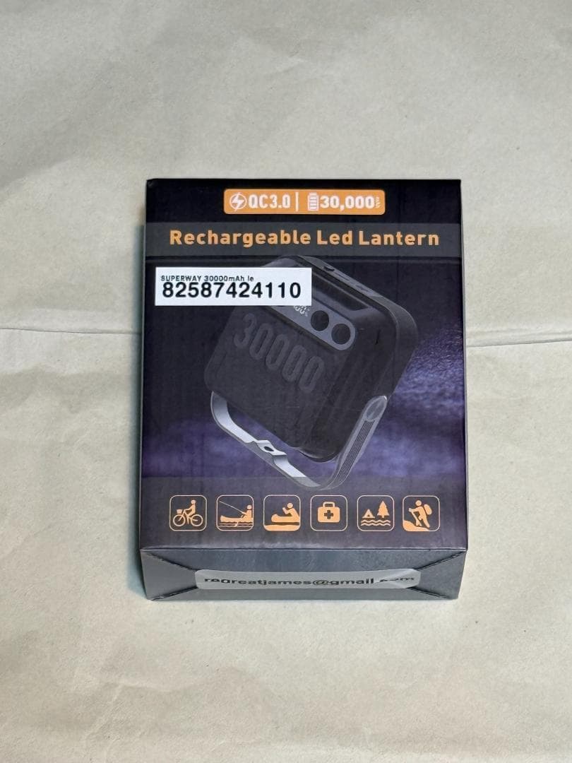 30000mAh led ランタンQC 3.0/22.5W 　1600ルーメン