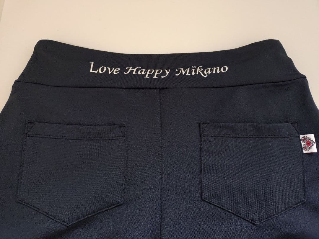 ミカランセ　カーゴパンツ Love Happy Mikano　ブラック
