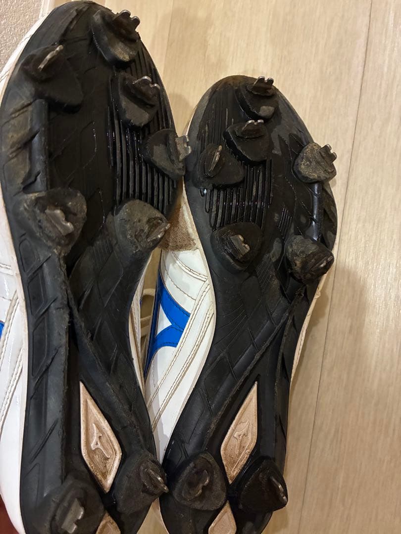 値下げ‼️Mizuno Proスパイクシューズ ホワイト/ブルー
