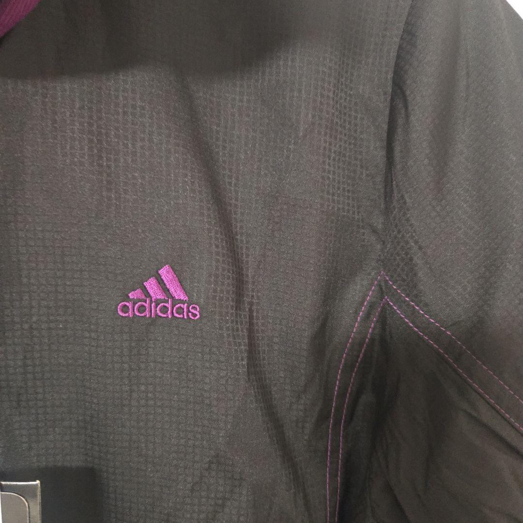 adidas レディース M ジップアップウェア 黒/紫